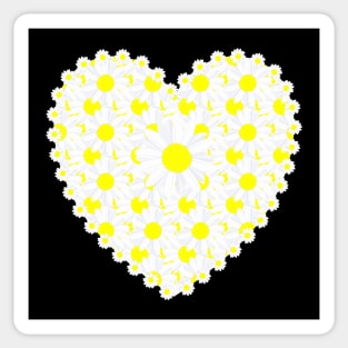 Daisy Heart Sticker